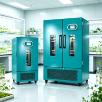 Chambre de croissance des plantes à LED multispectrale, température et humidité programmables, lumière rouge, bleue et blanche à 3 couleurs, incubateur de germination de graines d'orchidées