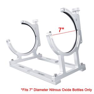 Soporte de Montaje para Sistemas de Óxido <span class=keywords><strong>Nitroso</strong></span> BEVINSEE de 7 Pulgadas de Diámetro, Soporte de Aluminio para una Sola <span class=keywords><strong>Botella</strong></span> para <span class=keywords><strong>Botella</strong></span> de Óxido <span class=keywords><strong>Nitroso</strong></span> de 10 Libras - Product Image 1
