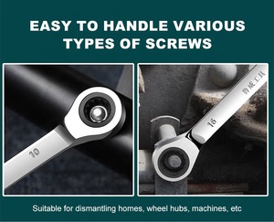Bán Buôn Đa Chức Năng Xách Tay Dual-Mục Đích Ratchet Cờ Lê Đôi Kết thúc Đa-Mục Đích Hộp Cờ Lê - Product Image 5