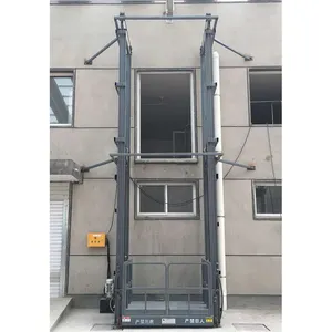 Elevador de plataforma de carga para exterior com certificados ISO 6M 2000KG hidráulico CE para venda