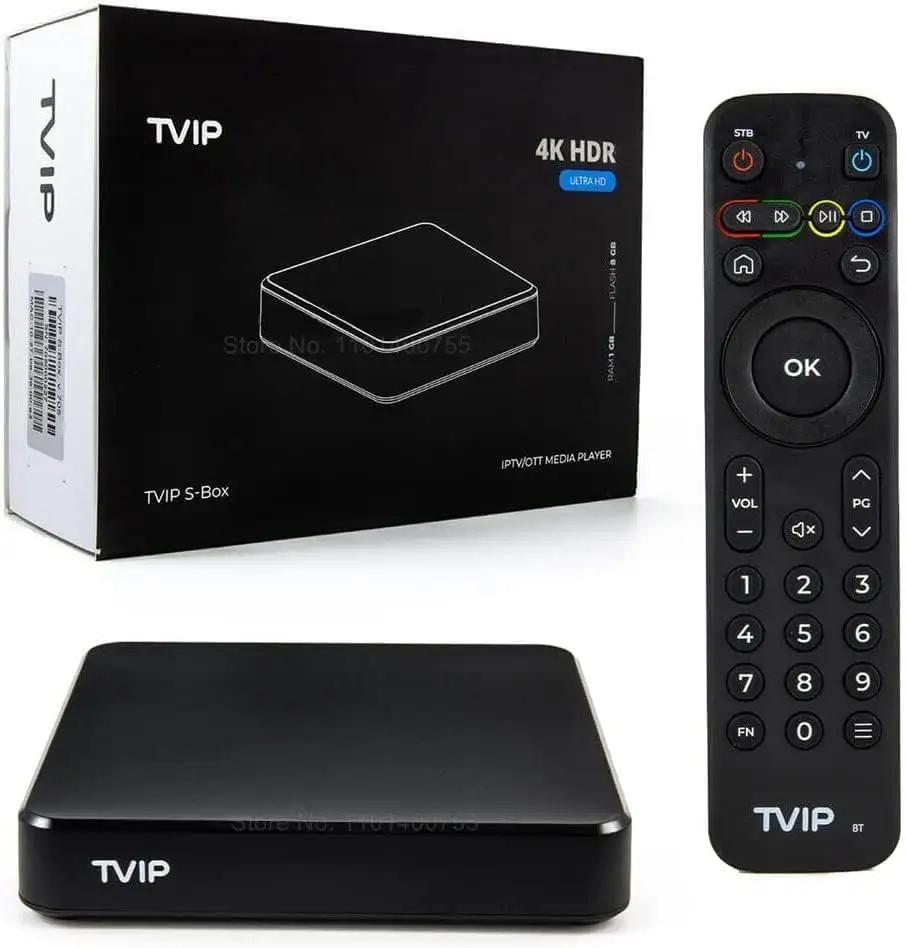 TVIP 605SE set top box IPTV 1g 8g 4K, kotak tv iptv 4K HEVC HD tvip605 IPTV dengan dua wifi