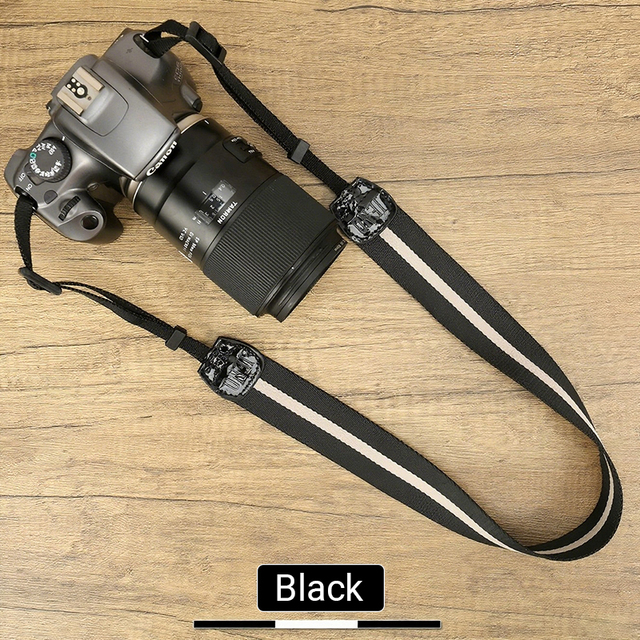 Custom Nylon Webbing Camera Strap Branded Stripe Accessory Shoulder and Neck Personalized Accessories