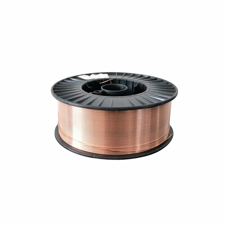 Alambre de soldadura C02 Mig Mag, bobina de Metal de plástico de 0,8mm y 15Kg, alambre de soldadura recubierto de cobre SG2 ER70s-6
