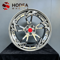 Jantes forgées chromées à deux pièces de 17, 18, 19, 20, 22 et 24 pouces pour Audi RS7, BMW M5, RAM 1500, Porsche Taycan, Tesla Model S