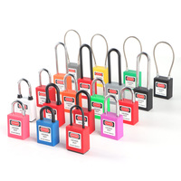 QVAND 90mm OEM Master Long Câble en acier Manille Cadenas de sécurité LOTO Lockout Identique