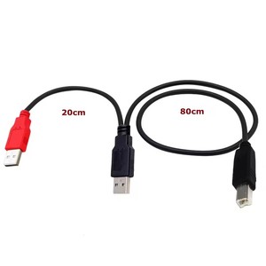 Cable DE DATOS USB2.0/Tipo-c/Tipo-b/Micro/Mini tipo Y, Cable de alimentación 2 en 1 para conexión de disco duro externo de escáner de impresión - Product Image 6