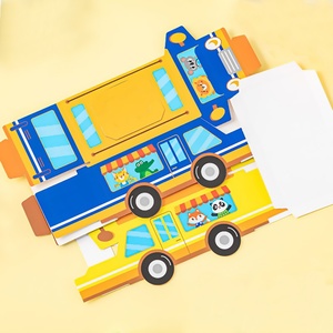 Custom Design Wholesale Bus Shaped Candy Snack Packaging Foldable Gift Box for Kids - Product Image 5