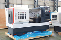 Tour horizontal CNC Fanuc CK6140/1500 à haute précision, entièrement automatique, à broche unique, robuste, à banc plat, 2 axes, haute précision