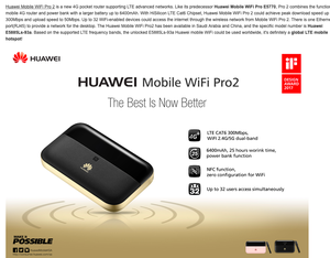 HW E5885 <span class=keywords><strong>E5885Ls</strong></span>-93a มือถือ WiFi Pro 2 - Product Image 2