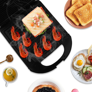 Gaufrier de petit-déjeuner commercial avec 4 mini <span class=keywords><strong>grille</strong></span>-<span class=keywords><strong>pain</strong></span> électrique détachable pour panini à sandwich pour la maison et l'hôtel est livré avec une prise américaine - Product Image 4