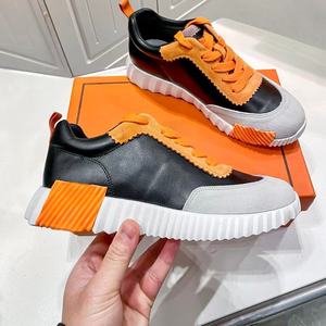 Diseñador de lujo H Marca Hombres Mujeres Casual Walking Lace-Up Sneakers Suela gruesa Aumento de la altura Zapatos deportivos para correr - Product Image 1