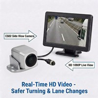 Caméra latérale pour véhicule, camion, métal, vision nocturne, étanche IP68, AHD 1080P, vision nocturne pour camion/bus/voiture, DVR mobile NVR