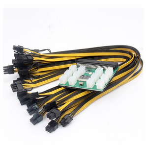Điện mô-đun Breakout Board Bộ dụng cụ với 12pcs <span class=keywords><strong>PCI</strong></span> E <span class=keywords><strong>6</strong></span> <span class=keywords><strong>pin</strong></span> để <span class=keywords><strong>6</strong></span> + <span class=keywords><strong>2</strong></span> 8 <span class=keywords><strong>pin</strong></span> nam cáp điện cho HP 1200W 750W PSU GPU - Product Image 6
