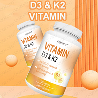Capsules de vitamine D3 K2 Offres Spéciales D3 10,000 UI K2 100mcg complément alimentaire pour le soutien de la santé immunitaire vasculaire osseuse 120 Coumts