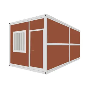 Best supplier HigQuality 20ft Folded Office Modular Low Cost Housing Folding Prefabricated Homes Prefab Container House