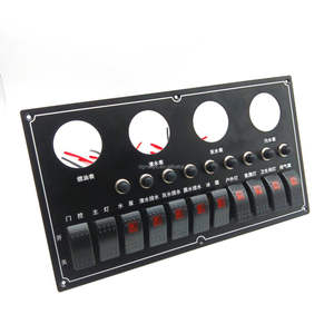Panel de interruptor de 4 orificios DIY personalizado ON OFF 11 Gang para coche camión todoterreno SUV <span class=keywords><strong>Camper</strong></span> - Product Image 4