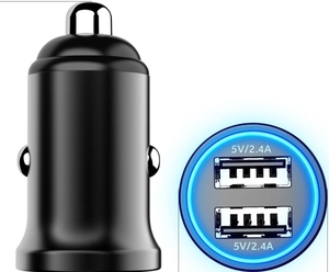 Chargeur de voiture USB 5V 2.4A 24W QC3.0 Chargeur rapide 5V 2.4A Double USB pour iPhone pour Samsung Adaptateur de voiture - Product Image 3