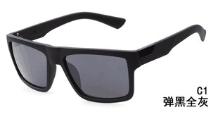 Gafas de sol con revestimiento reflectante de diseñador de marca, gafas de sol cuadradas con pinchos - Product Image 3