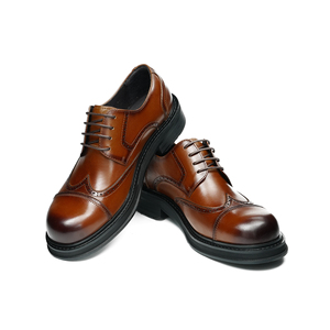 รองเท้าหนังแท้แบบสลิปออน สไตล์โบรก แกะสลักลาย  ใส่สบาย ระบายอากาศได้ดี น้ำหนักเบา กันลื่น เหมาะสำหรับผู้ชาย สวมใส่ได้ทั้งแบบลำลองและธุรกิจ - Product Image 3