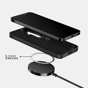 Étui de protection magnétique de luxe en fibre de carbone pour Samsung Galaxy S26 S25 S24 Ultra / FE + Edge avec recharge sans fil - Product Image 4