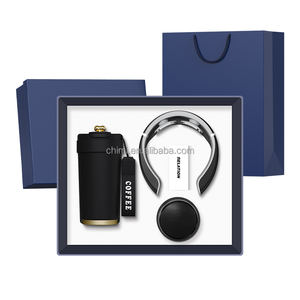 Neues individuelles Becher-Nackenmassagegerät-Lautsprecher-Geschenkset Werbe geschenk geschäft mit Werbe geschenkset - Product Image 1