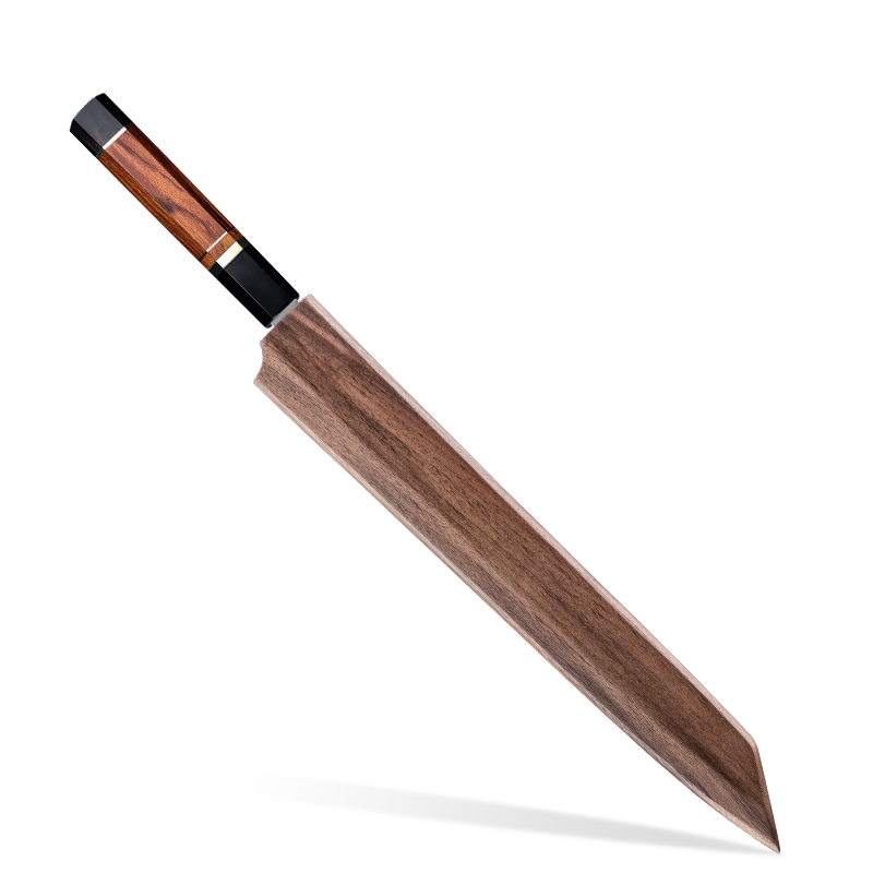 Couteau Kiritsuke rouge 12,8'' avec étui