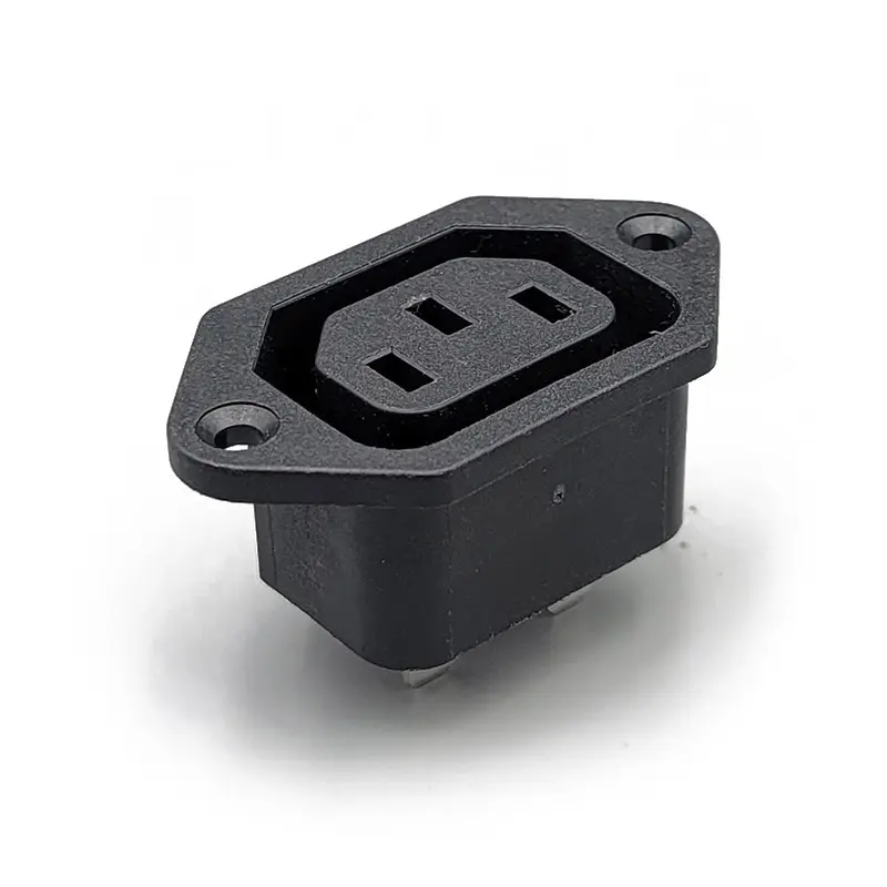 High Quality IEC electrical switch connectors Female plug AC power inlet industrial receptacle AC04