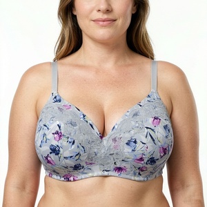 <span class=keywords><strong>Reggiseno</strong></span> Push-Up <span class=keywords><strong>Senza</strong></span> <span class=keywords><strong>Ferretto</strong></span> Plus Size <span class=keywords><strong>con</strong></span> Stampa Floreale, <span class=keywords><strong>Imbottitura</strong></span> Sottile, Copertura Completa, Taglie 36-44 C D DD E, Lingerie Gotica per Donne - Product Image 5