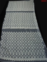 Tissu en dentelle guipure Twin Textile Kuipur, 3m, avec franges, organza, tulle, broderie paon, tissu en organza pour broderie