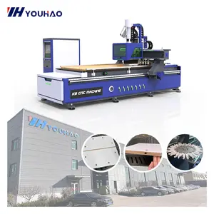 2023 fully automatic furniture making machine cnc 1325 2030 cnc nesting custom furniture production line