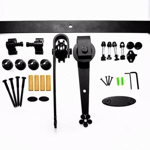 WEKIS <b>Small</b> Joinery Low Profile Barn Door Hardware 2m <b>Sliding</b> Mechanism Steel Brass Bedroom Modern Outdoor Screw Kit - Product Image 4