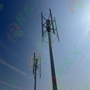 Household Clean New Energy 1kw 3kw 5kw 10kw VAWT Vertical Wind System Connecting Wind <b>Generator</b> to Solar Energy System RX-HV 5kw - Product Image 4
