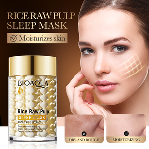 Producto de Belleza BIOAQUA <span class=keywords><strong>Mascarilla</strong></span> Facial Nocturna de Pulpa de <span class=keywords><strong>Arroz</strong></span> Crudo 120g Hidratante, Blanqueadora, Iluminadora, Nutritiva - Product Image 1