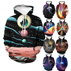 Felpe con Cappuccio EVERTOP OEM per Uomo, Taglie Grandi, Stampa Anime in Sublimazione, Traspiranti, 100% Poliestere, Personalizzabili, Foderate - Product Image 1