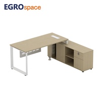 EGROspace Meuble d'appoint au design populaire, Table de direction de luxe élégante en bois pour PDG et managers, Bureau de direction