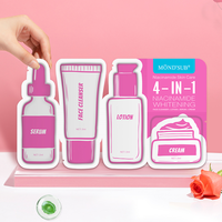 Coffret de Soins Anti-Âge 4-en-1 Peptides Raffermissants Éclaircissant Hydratant Blanchissant Visage & Corps Mains Pieds Format Voyage Marque Blanche