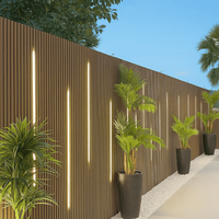 Panneau mural décoratif extérieur en WPC, panneau rainuré pour revêtement extérieur, bardage extérieur 219MM 26MM, revêtement mural en WPC