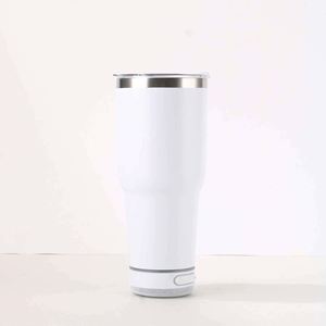 Modern Stainless Steel Coffee Mug With Thermos Capacity and <b>Speaker</b> Design - Product Image 4