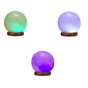 Lámpara de sal rosa del Himalaya USB, técnica de tallado orgánico de la mejor calidad, luces de diferentes colores, producto artesanal natural - Product Image 1