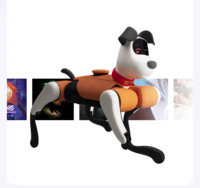 Chien robot IA, animal de compagnie robotisé quadrupède intelligent pour enfants, chien électronique programmable avec commande vocale