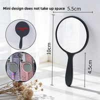 Miroir cosmétique rond portable, mini miroir de poche, miroir de maquillage personnalisé avec logo, pour cadeau, promotion, usage quotidien, salon de beauté