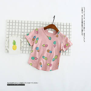 Camisetas de Verano para Niña con Estampado Personalizado de Piña en Varios Colores, Envío Exprés desde China - Product Image 3