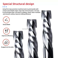 Fraise spirale CNC en carbure revêtue de 1/8, 1/4, 3/8 pouce pour le bois, fraise de compression de 8 mm, fraise à compression 55 HRC, support OEM