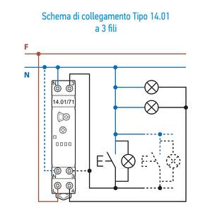 Temporizador Multifunción para Escaleras Finder, 230V AC 16A, Interruptor Temporizador Electrónico, 8 Funciones, Modular - Product Image 4