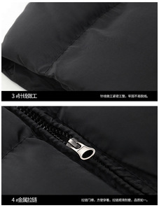 Veste sans manches en duvet pour homme, très vendue, hiver, logo personnalisé, vente en gros - Product Image 6
