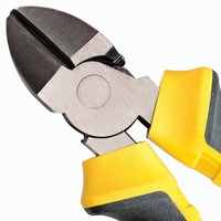 Pince coupante diagonale universelle à bec long, multifonction, à sertir, qualité professionnelle, en acier européen, jaune, vente en gros