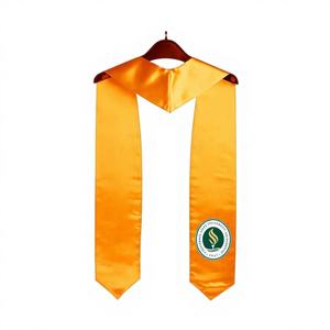 أوشحة/أحزمة تخرج ساتان سادة 100% بوليستر، لحفلات التخرج المدرسية الكلاسيكية، أثواب تخرج للبالغين للجنسين - Product Image 1