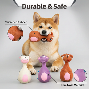 New Arrival Safe and Non-toxic Interactive Chewing Latex Squeaky <strong>Dog</strong> <strong>Toy</strong> Pet Products - Product Image 2