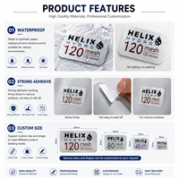 Etiquetas Personalizadas Impermeables para Filtros de Agua de Metal Plateado Cepillado, Adhesivo Fuerte, Impresión de Pegatinas con Forma Personalizada y Logotipo