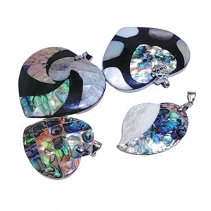 Saint Valentin Limitée Vert Naturel Bijoux Chaîne Charmes Amour Coeur Pendentif Ormeau Shell Collier Élégante Dame En Réunion - Product Image 2